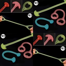 스트레칭 로프 볼형 스트레칭줄 스트레칭도구, 초승달형