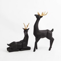 아트피플 유니크 사슴 조각상 인테리어 동물장식품