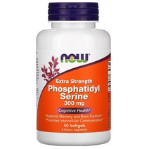 나우푸드 포스파티딜세린 300mg 50소프트젤, 50정, 1개