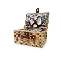 피크닉 라탄 바구니 세트 고급 수납 덮개 줍줍스티커 1매 구성, 1개