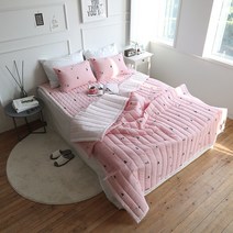 홑이불 여름누빔이불 침대 침구 패드 카페트 메트 시어서커 퀸 싱글 검은고양이 요이불 간절기 낮잠 차렵이블세트 어린이 키즈 국내산 홋이불 시원한 가벼운 냉감 자취 원룸 냉장고 Q S, 죠이샤카 베개커버40x60, 그레이