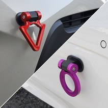 자동차 견인고리 스트랩 스터커 부착식, 04. PURPLE, B TYPE (CIRCLE TYPE)