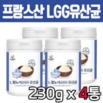 온가족 L 람노서스 GG 유산균 분말 파우더 230gx4통 바이오틱스 쉐이크 락토바실러스 람노스 포스트 신 프로 프리 프락토올리고당 유신균 장 건강 어린이 아이 남자 여자 선물
