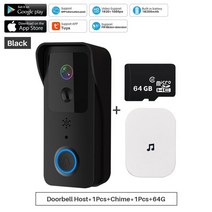 스마트 인터폰 Tuya wifi 스마트 비디오 초인종 무선 도어 벨 ip 카메라 hd ir 야간 투시경 스마트 홈 보안이있는 양방향 비디오 인터콤, 옵션 11, 오 플러그