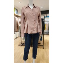 비지트인뉴욕 [ 비지트인뉴욕 ] 허리 라인 랩 블라우스 VX9LS1K