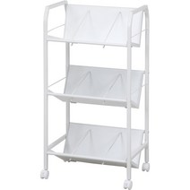 북트롤리 왜건 책꽂이트롤리 책수레 서점 도서관 만화방 이동식, 3단