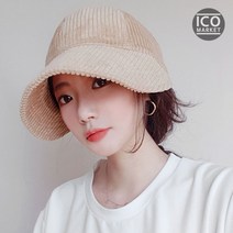 이코마켓 고급 조깅 썬캡 운동 가을 겨울 여성 골프모자 여자 겨울골프 모자 썬캡, 아이보리