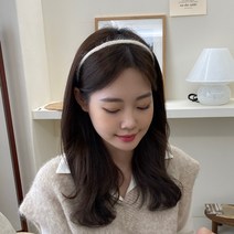 1+1 앙고라니트 얇은 포인트 머리띠