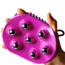 샤워 뷰티 마사지볼, 퍼플, 1개