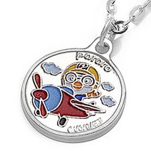 뽀로로 미아방지목걸이 (원 비행기) 실버 법정순은