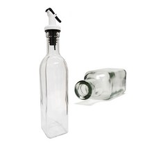 시노글라스 유리 오일병 블랙, 250ml, 1개