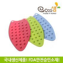 에코샘 국산 실리콘 다리미패드 다용도받침대 MS-E777, MS-E777_그린, 1개