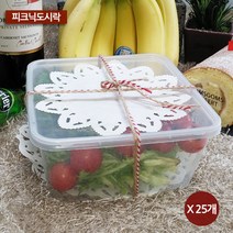 피크닉도시락 일회용기 TSQ1500, 25개, 1개