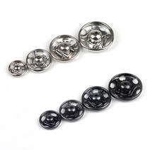 곤도라 스냅단추 똑딱이 똑딱단추 1카드, 니켈 12mm