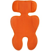 마리꼬베베 대나무시트 유모차시트 유모차쿨시트 카시트 쿨매트, 3차원입체매쉬쿨시트(오렌지)