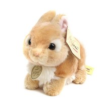오로라월드 미요니 귀여운 동물 인형, 아기토끼 (베이지), 18cm