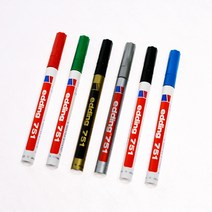 에딩 에딩e-751 페인트마카 1.0~2.0mm 흑색 청색 적색 녹색 금색 은색 동색 백색 갈색 보라색 노랑색 주황색 하늘색 분홍색, 적색(S507013)