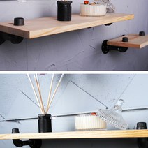 카스트코 파이프 선반 진열대 1단 벽 책장 수납장 13 벽선반, 30cm 백관