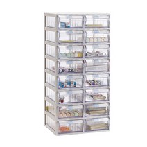 모아이샵 다용도 투명 수납함(중형) 수납함, 06_수납함 16칸