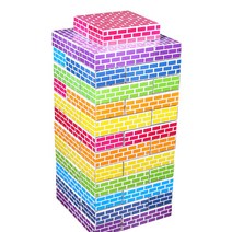 골든키 아이템풀 종이벽돌블럭 50pcs, 종이벽돌(무지개)