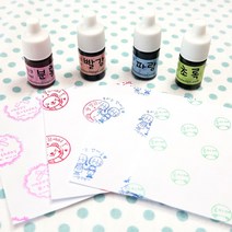 두루디자인 [만년스탬프 리필잉크 5ml] 주문제작 스탬프, 초록