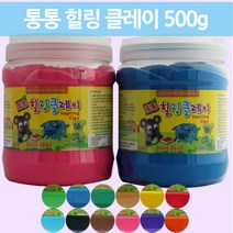 초이문구 통통 힐링 클레이 500g, 검정