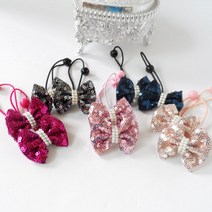 별나라공주 스파클 리본 머리방울 머리끈 1쌍 헤어끈