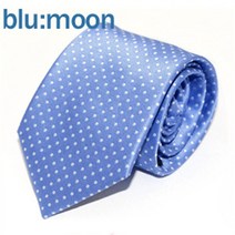 블루문 blu:moon 블루문넥타이 - 시크도트 스카이 8cm