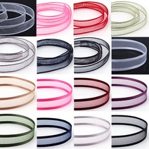 비즈아이 오간디리본 패션 목걸이, 10_양오간디10mm_베이지_90cm