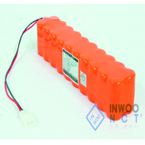 와우글로컴 수신기베터리 DC24V 1300mAh, 주황색