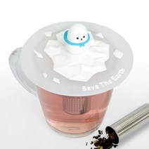 미킵 티 인퓨져 차거름망, 컵커버 버미 하양바다, 1개, 1개