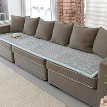 블레딕홈 라움 극세사 소파패드 3인, 그레이, 60x180cm