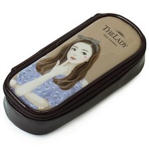 제이이제이 더레이디 펜슬케이스 V1 파우치형, 브라운, 1개