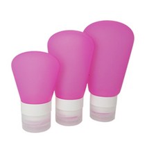 보냄 실리콘 화장품용기공병, 핑크, 60ML