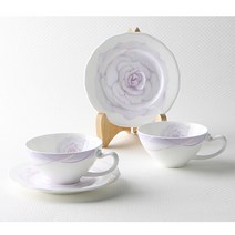 행남자기 아르와 커피잔 세트, 바이올렛, 커피잔 2P 잔받침 2P