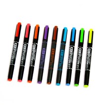 제브라형광펜OPTEX형광펜/양쪽사용/3.8/0.8mm/노청적연갈분주보, S505111(노랑), 1개