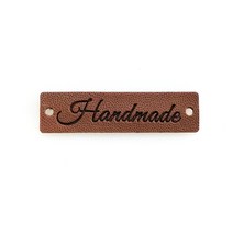 HANDMADE 가죽 라벨, I라벨, 1개