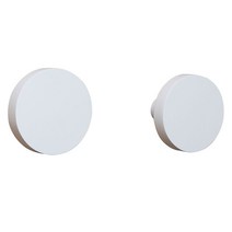 우드 뉴도트 인테리어 다용도 벽걸이 훅 10cm (2개묶음)-4색상, 화이트, 2개