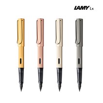 라미 룩스 Lx 만년필, 4번 루테늄 선물포장, 1개, EF (0.5~0.6mm)