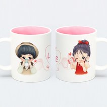 두루디자인 [메세지] 콜미베베*2P 세트, 내부 분홍+분홍, 1세트