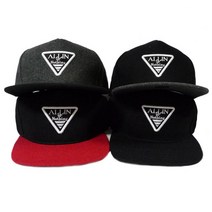 캡이요 1498 울 삼각 패치 투톤 스냅백 패션 힙합 남녀 모자