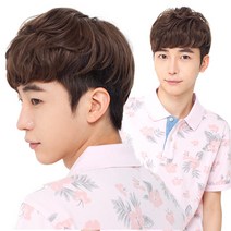 가발나라 스왈로 펌 투블럭 컷 부분가발, 모카브라운/M, 1개