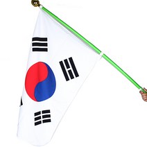 SC위더스 회전깃대 태극기 세트, 혼합 색상, 1세트