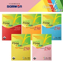 삼원특수지 플라잉칼라 A4 250매 80g 색상지, $YQ5_19 연녹색, 250매 1개
