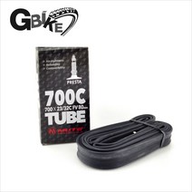 zyden [MUTE] 700c용 80mm밸브 튜브[700-23c~25c], 블랙