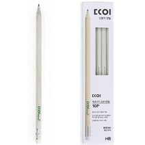 에코아이 신문지 지우개연필 10본입세트 연필B, 지함세트, 1