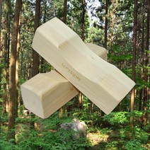 국내산 100% 편백경침 목침 칩주머니 지압봉 마사지봉, (24.5*7*7cm)