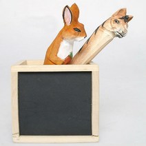 수공예 입체 애니멀 목각펜, 토끼, 1개