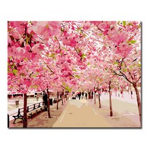 DIY캔버스페인팅 명화그리기, L23_벚꽃엔딩