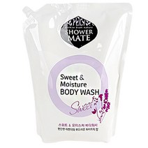 샤워메이트 스위트&모이스처 바디워시 2 000ml 리필용 바디클렌저, 1개